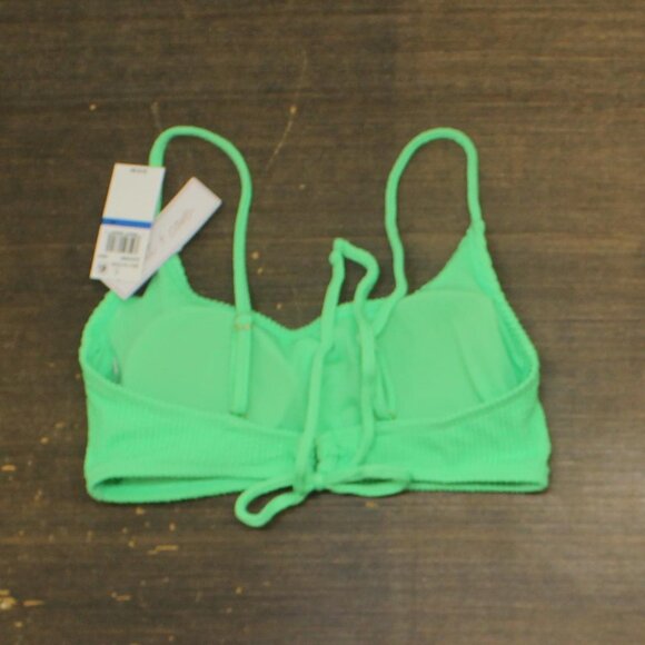 NWT Salt + Cove Juniors Rib Scrunch Scoop-Neck Bikini Top Mint Tea Green XL - Picture 6 of 8